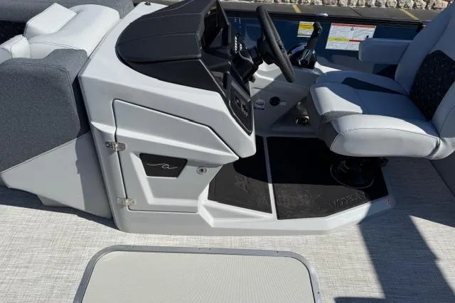 Slide: The Image of Modern Alera M 23Q boat cockpit, 2026 model, featuring sleek design and comfortable seating. - 33