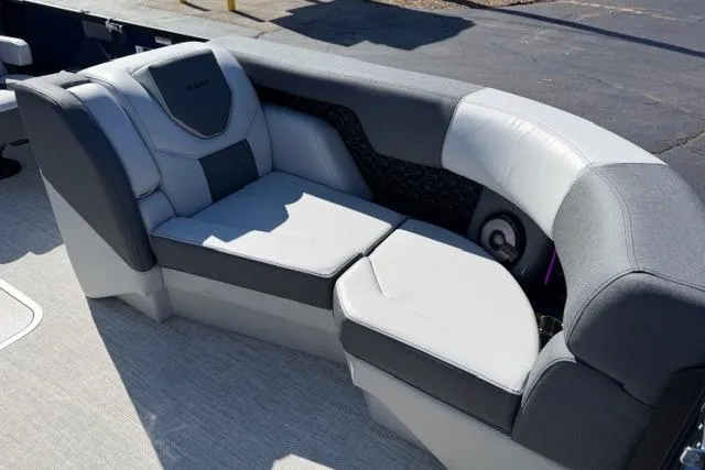 Slide: The Image of Luxurious seating on 2026 Alera M 23Q boat, featuring modern design and comfort. - 41