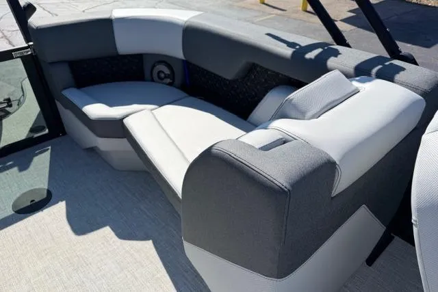 Slide: The Image of Luxurious seating on 2026 Alera M 23Q boat, featuring modern design and comfort. - 49