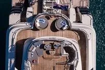 Slide: The Image of Aerial view of 2005 New Zealand Yachts 115 Wave Piercer luxury yacht deck. - 8