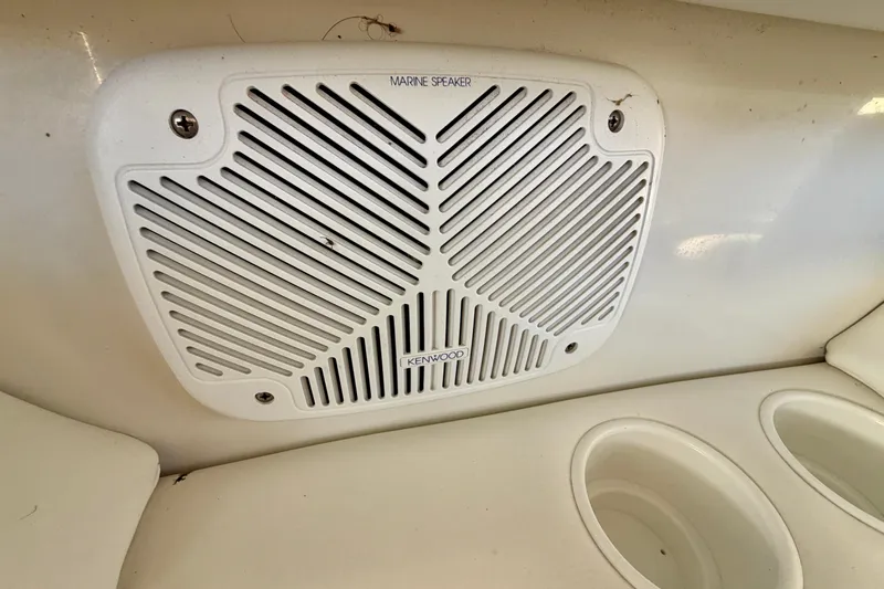 Slide: The Image of Kenwood marine speaker on 2000 Formula 280 Bowrider boat interior. - 30