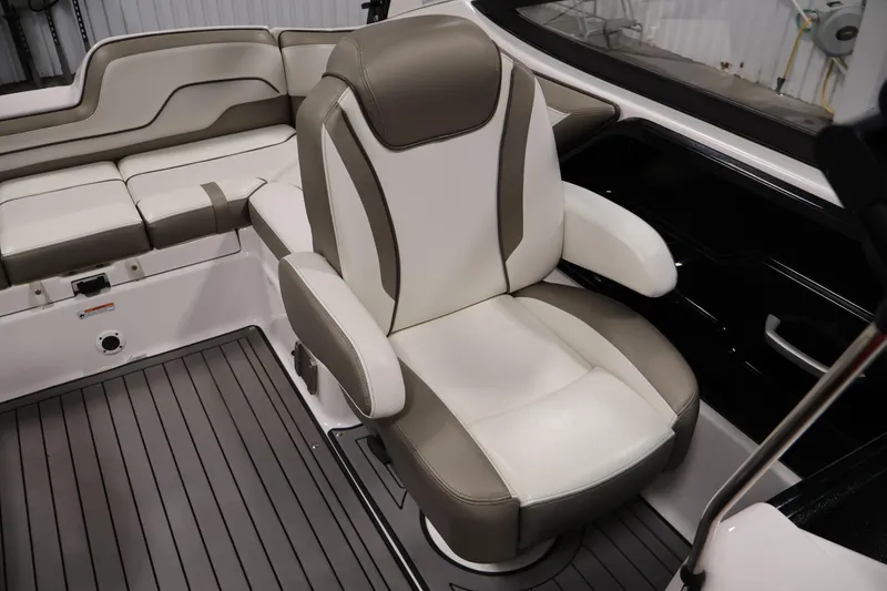 Slide: The Image of 2017 Yamaha Boats 212 Limited S interior with plush seating and sleek design. - 33