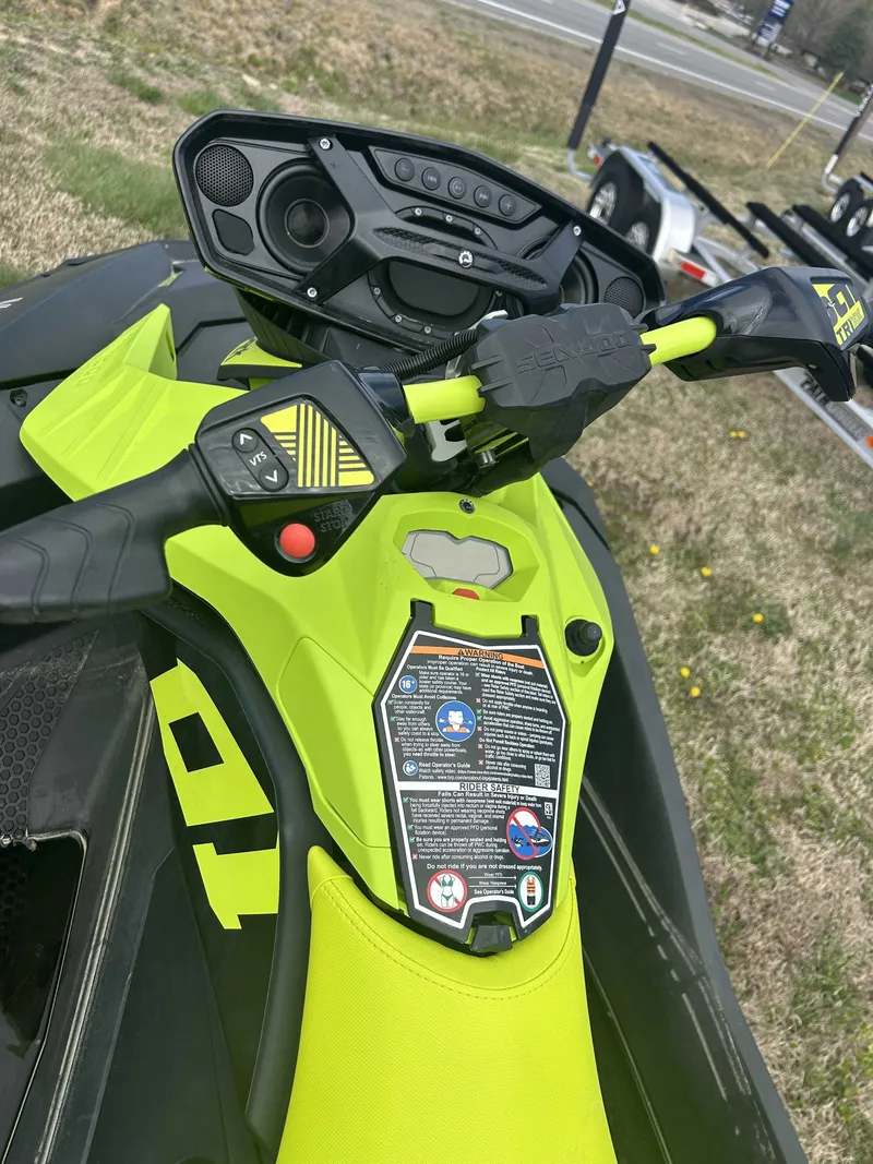 Slide: The Image of Close-up of 2023 Sea-Doo SPARK TRIXX 90 dashboard. - 3