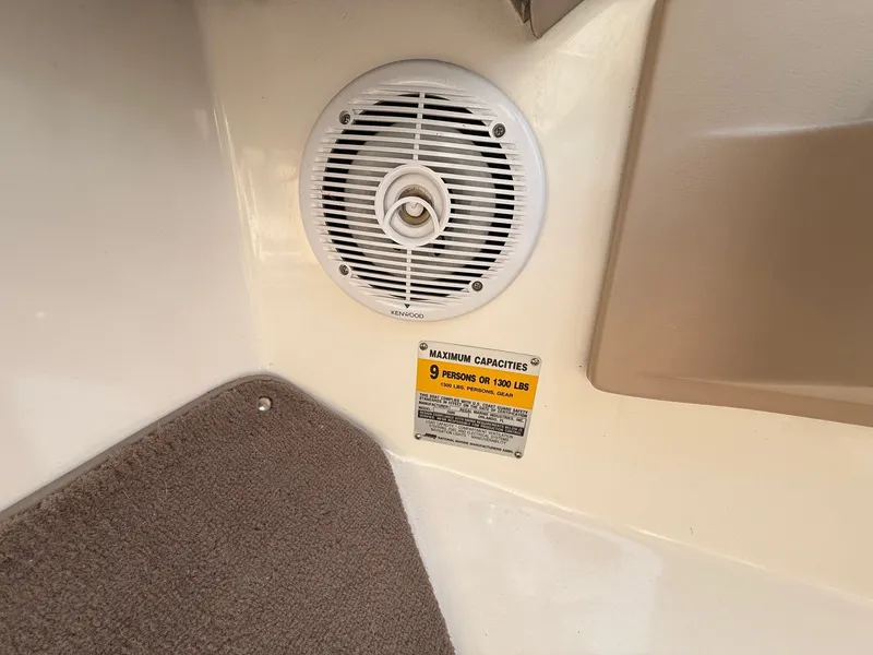 Slide: The Image of Regal 2000 Bowrider 2003 speaker and capacity label. - 12