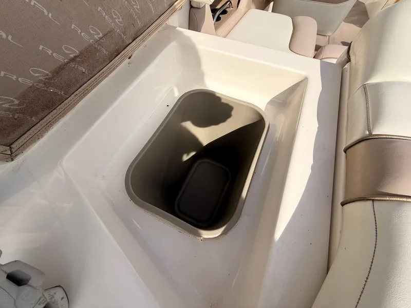 Slide: The Image of Regal 2000 Bowrider 2003, interior with storage compartment. - 26