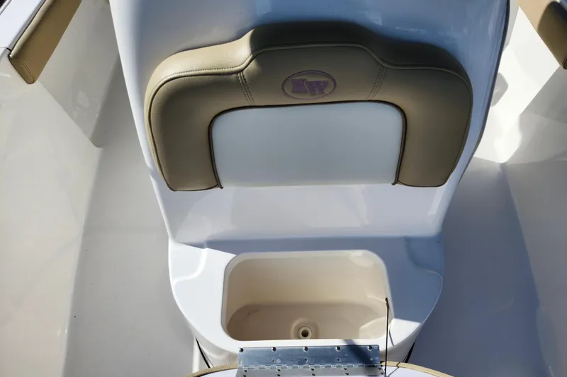 Slide: The Image of 2019 Key West 189 FS boat seat with storage compartment. - 23