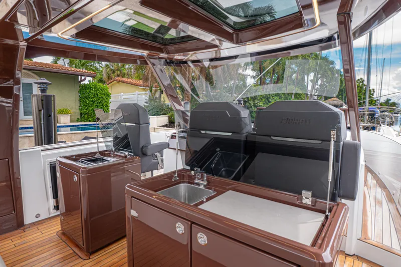 Slide: The Image of Luxurious 2024 Fjord 41 XP yacht interior with sleek design and modern amenities. - 7