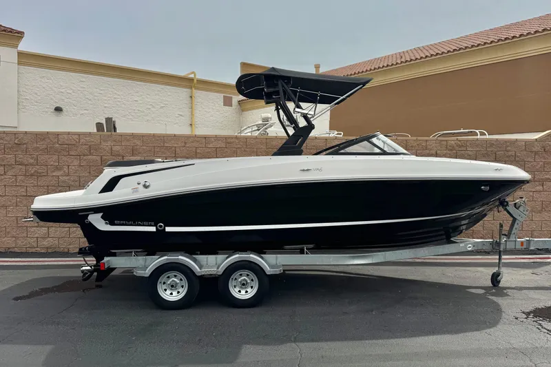 The Image of 2019 Bayliner VR6 Bowrider I/O on trailer, parked outdoors. - 0