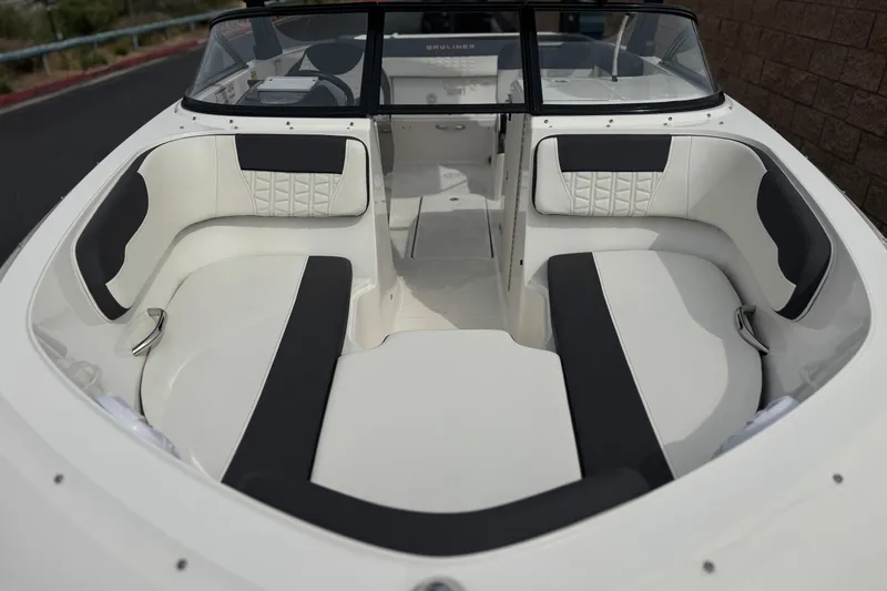 Slide: The Image of 2019 Bayliner VR6 Bowrider I/O interior with spacious seating and modern design. - 10