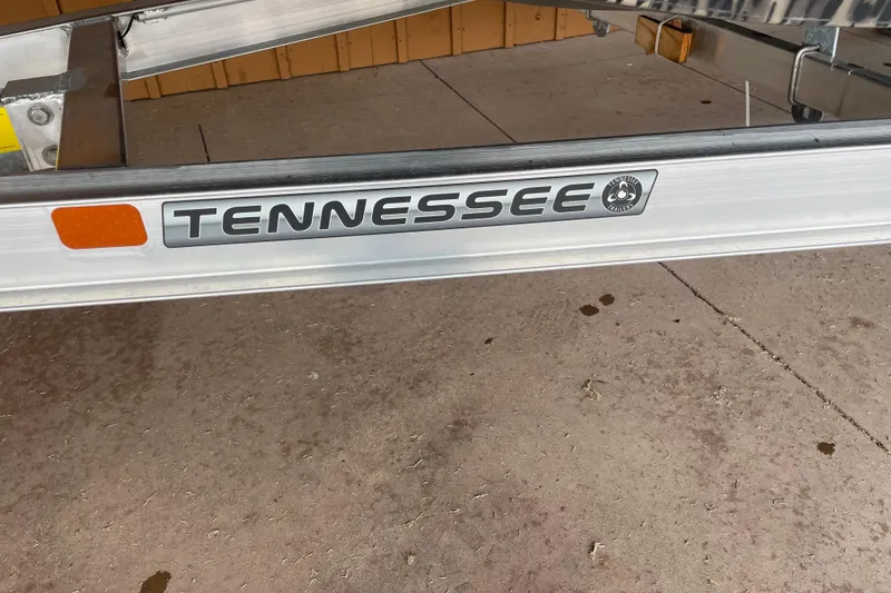 Slide: The Image of Trailer frame with "Tennessee" logo for 2026 Reaper Boats 753 Timber Reaper. - 3