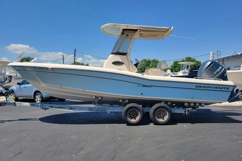 The Image of 2017 Grady-White 251 Coastal Explorer boat on trailer, side view. - 0
