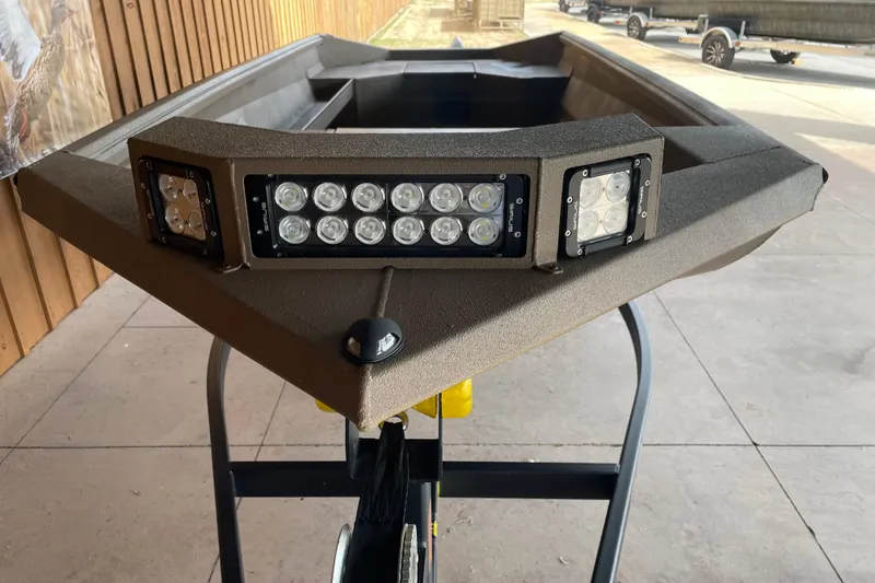 Slide: The Image of 2026 Reaper 653 Timber Reaper boat with LED lights on display. - 4