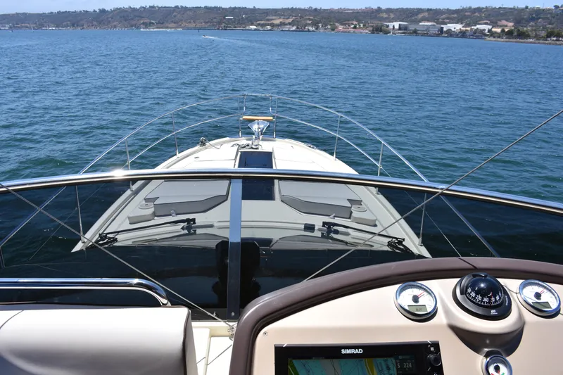 Slide: The Image of 2016 Beneteau Monte Carlo 5 yacht on open water, cockpit view. - 41