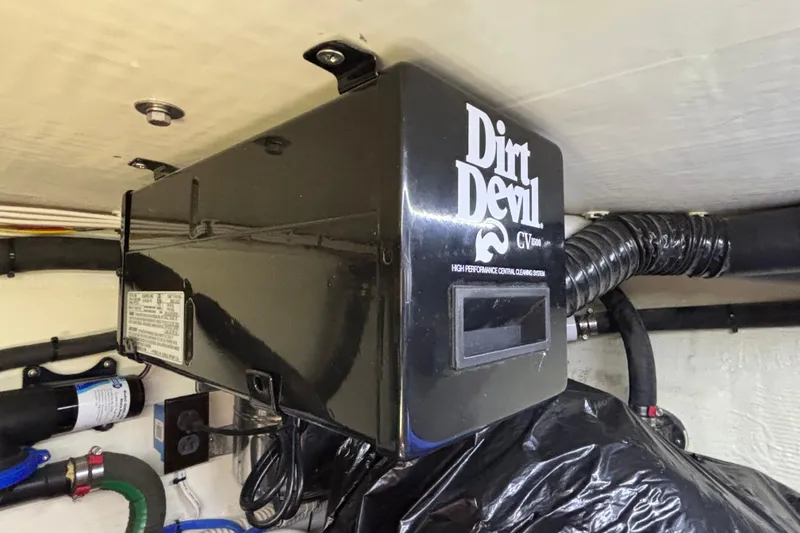 Slide: The Image of Dirt Devil CV1500 vacuum system in 2019 Sabre 45 Salon Express yacht. - 38