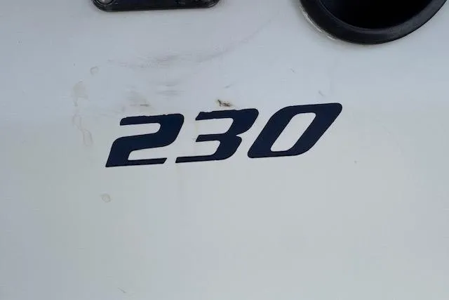 Slide: The Image of Close-up of '230' decal on 2003 Sea Fox 230 Center Console boat. - 16