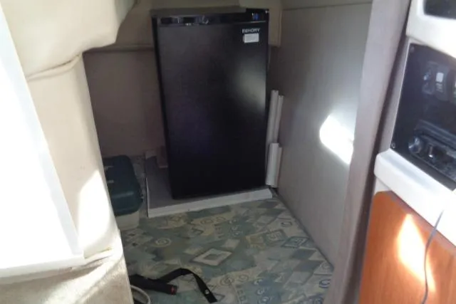 Slide: The Image of Interior of 2002 Chaparral Signature 260 boat with compact refrigerator. - 20