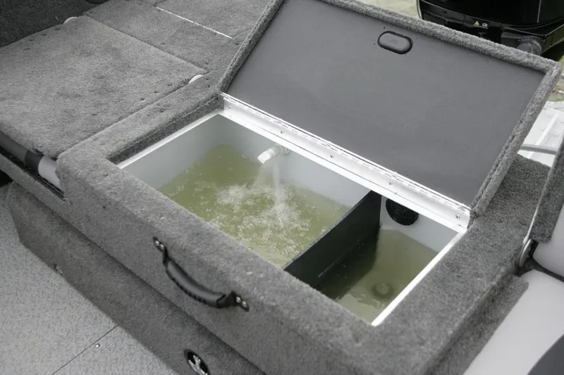Slide: The Image of Manufacturer Provided Image: Livewell compartment in a 2014 Lund 1875 Crossover XS boat. - 12