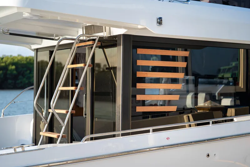Slide: The Image of 2026 Beneteau Swift Trawler 37 Fly with sleek design and modern features. - 24
