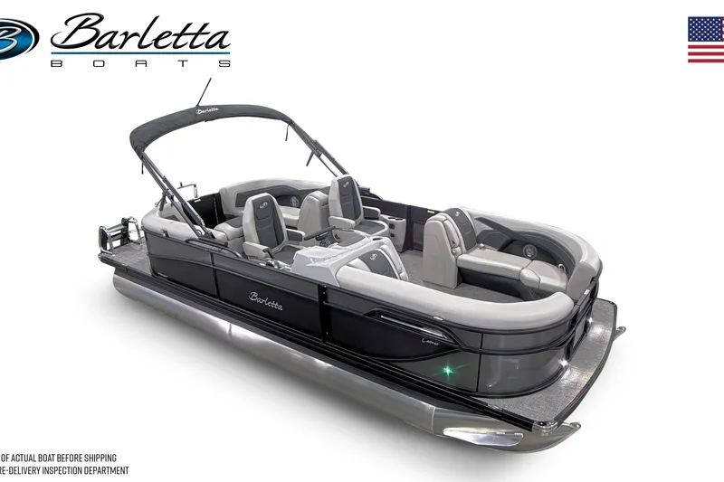 The Image of 2026 Barletta Cabrio 22QC pontoon boat with sleek design and comfortable seating. - 0