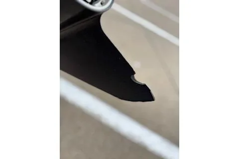 Slide: The Image of Close-up of a damaged propeller blade on a 2018 Tracker Pro Team 175 TXW boat. - 13