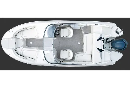 Slide: The Image of Manufacturer Provided Image: 2012 Stingray 234 LR boat, top view, white interior, spacious seating. - 12