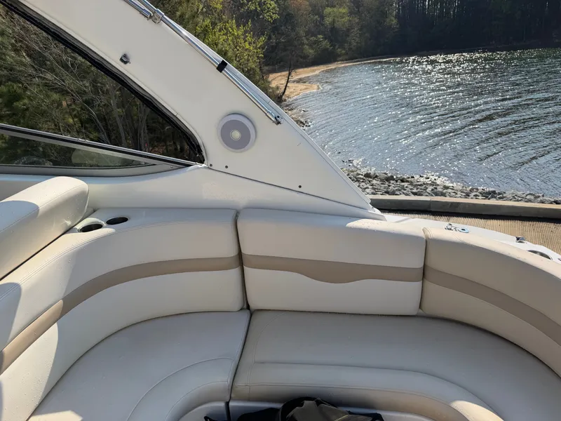 Slide: The Image of Interior of a 2003 Chaparral 330 Signature with lake view. - 7