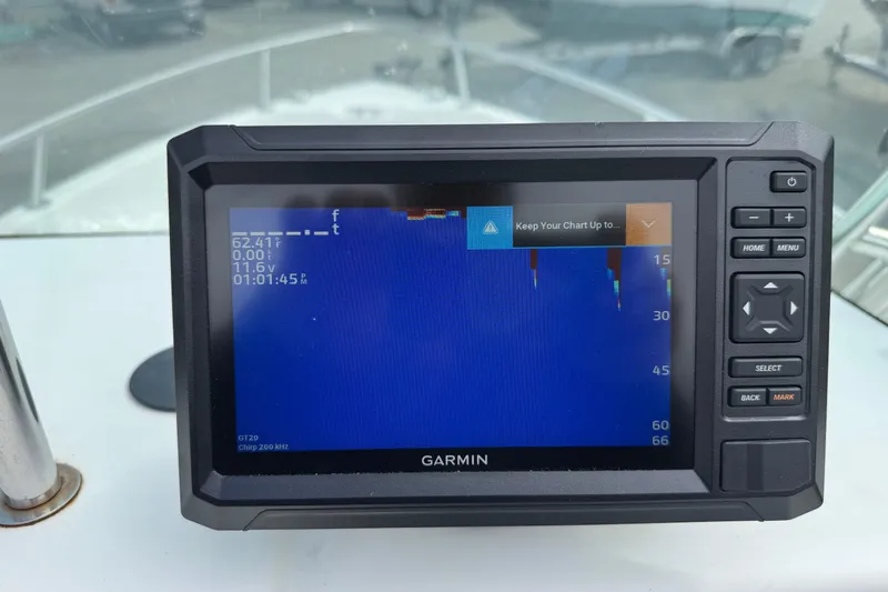 Slide: The Image of Garmin marine GPS display on 2005 Campion Explorer 582 Center Console boat. - 6