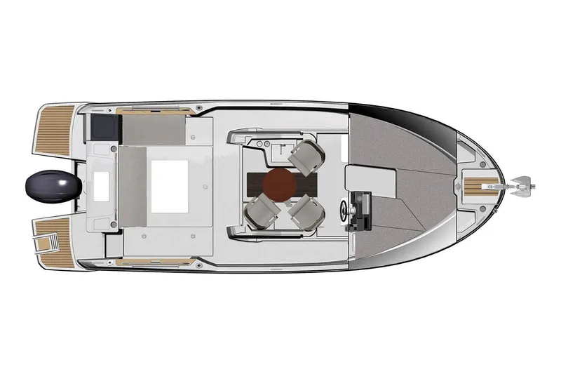 Slide: The Image of Manufacturer Provided Image: Top view of 2018 Jeanneau NC Sport 795 boat layout. - 12