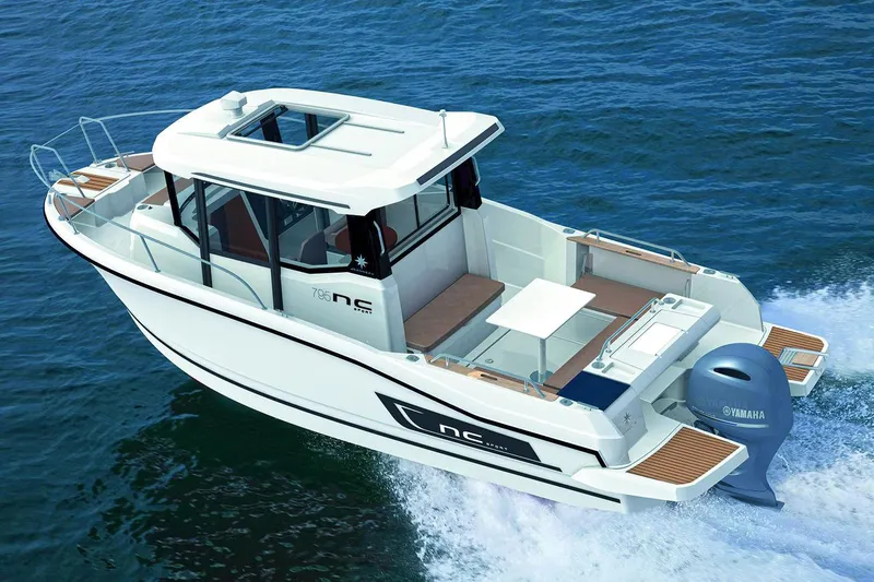 Slide: The Image of Manufacturer Provided Image: 2018 Jeanneau NC Sport 795 boat cruising on water. - 5