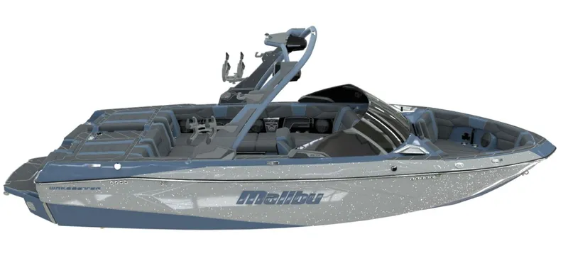 Slide: The Image of 2026 Malibu Wakesetter 23 LSV boat with sleek design. - 3