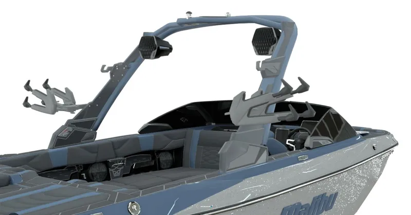 Slide: The Image of 2026 Malibu Wakesetter 23 LSV boat with modern design and features. - 7