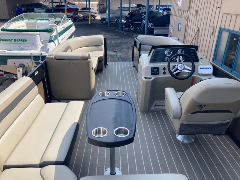 Slide: The Image of Interior of 2023 Viaggio Lago 22R pontoon boat. - 12