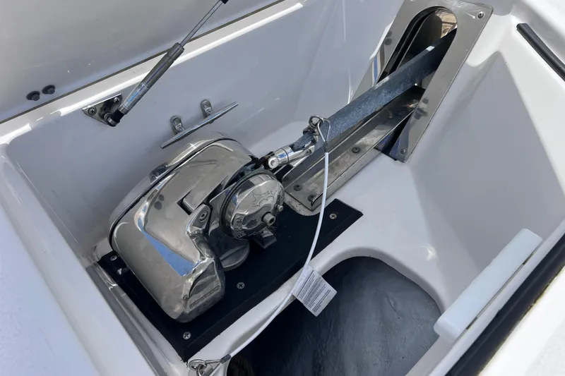 Slide: The Image of Anchor system of 2019 Sea Fox 328 Commander boat, featuring stainless steel components. - 56