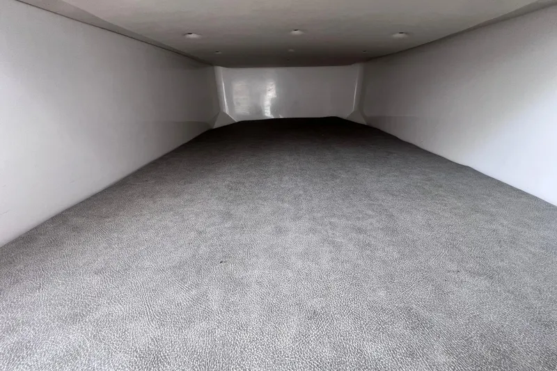 Slide: The Image of Interior cabin space of 2019 Sea Fox 328 Commander boat, featuring carpeted flooring. - 65
