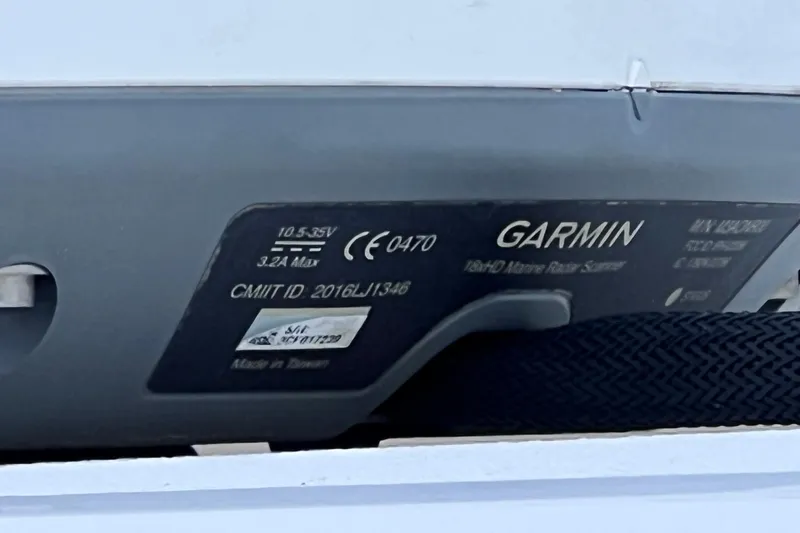 Slide: The Image of Garmin marine radar scanner on 2019 Sea Fox 328 Commander boat. - 81