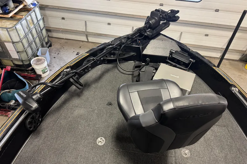 Slide: The Image of Nitro ZV21 2026 boat interior with Garmin equipment and comfortable seating. - 15