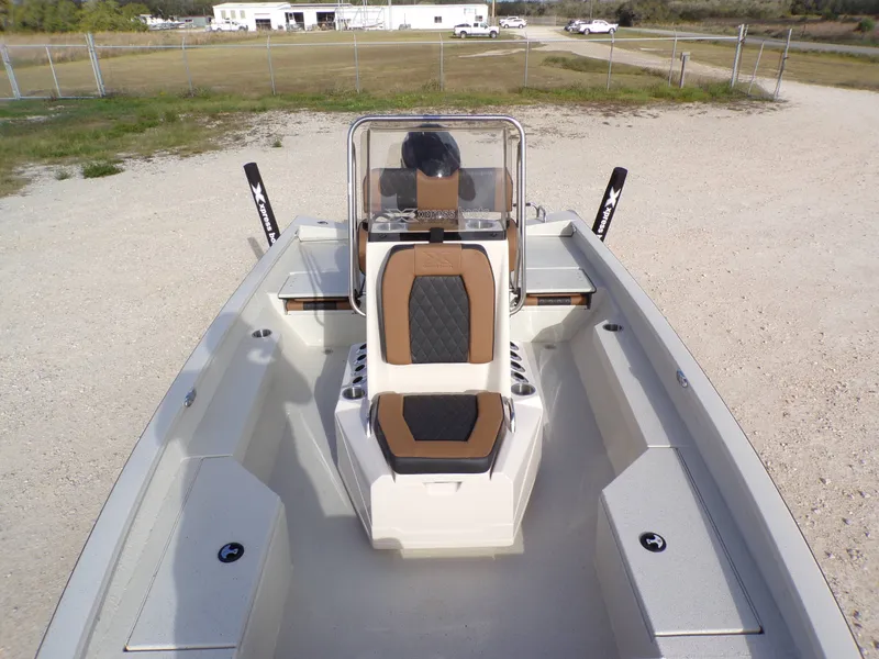 Slide: The Image of 2026 Xpress H20BAY boat with modern cockpit design. - 15
