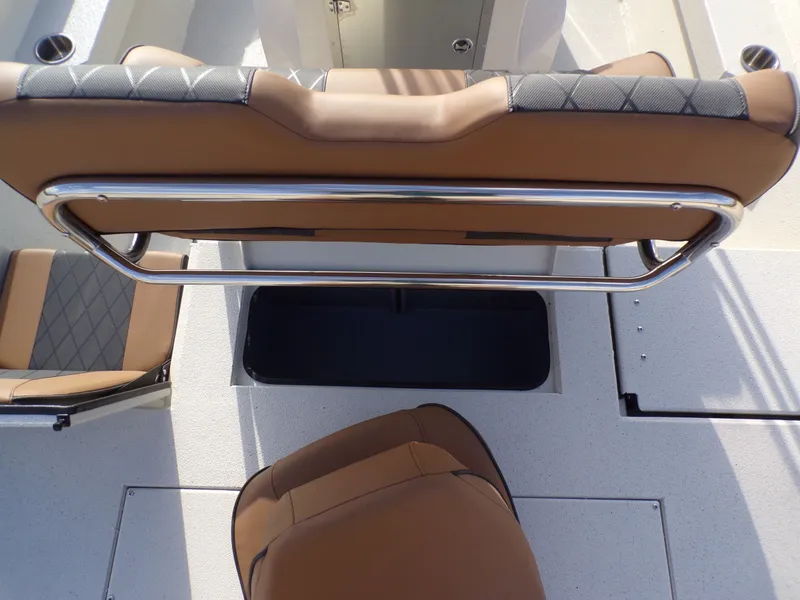 Slide: The Image of Interior of 2026 Xpress H20BAY with seating and storage. - 7