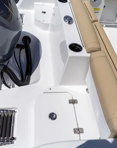 Slide: The Image of Interior view of Sportsman Heritage 231 Center Console 2026 boat. - 43