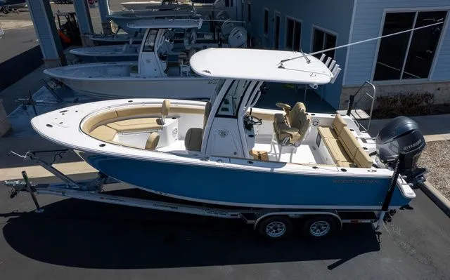 Slide: The Image of 2026 Sportsman Heritage 231 Center Console on trailer, side view. - 7