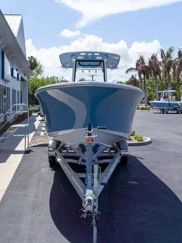 Slide: The Image of 2026 Sportsman Heritage 231 Center Console on trailer, front view. - 9