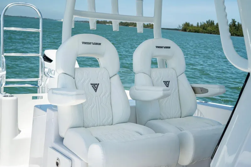 Slide: The Image of Luxurious seating in Twin Vee 280 GFX2 CC boat, 2026 model. - 9
