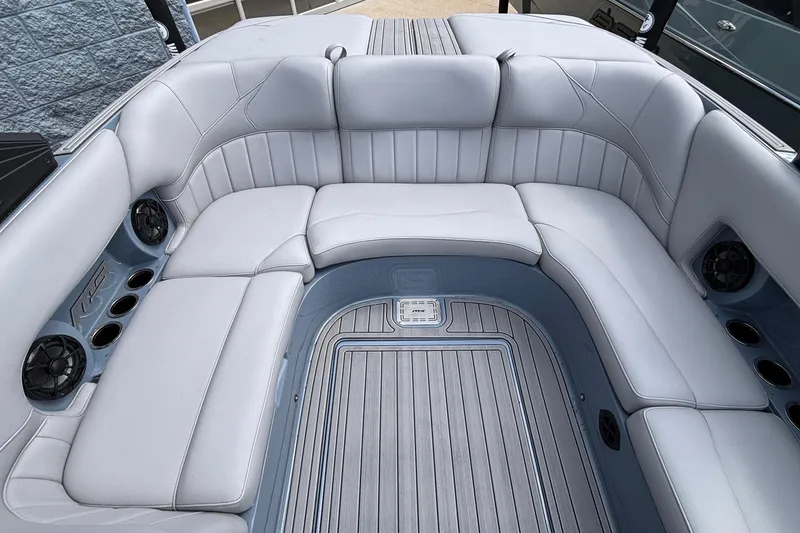 Slide: The Image of Luxurious seating area of 2026 MB B52 23 Classic boat with sleek design. - 15