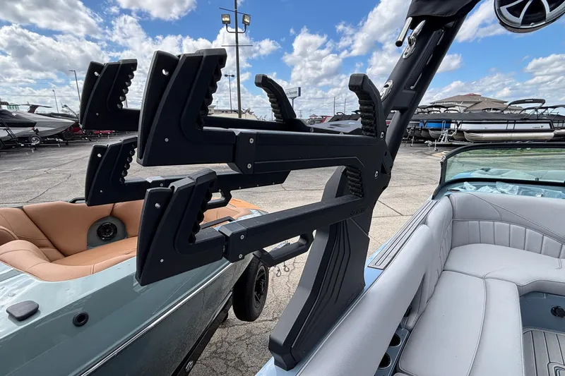 Slide: The Image of 2026 MB B52 23 Classic boat with wakeboard rack and luxurious seating. - 31