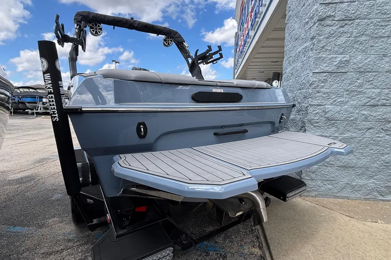 Slide: The Image of 2026 MB B52 23 Classic boat with wakeboard tower and swim platform. - 54