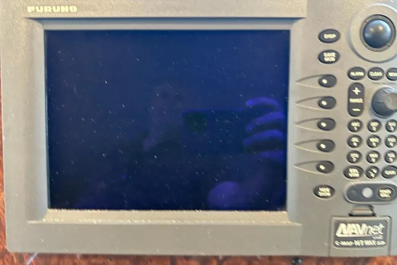 Slide: The Image of Furuno NAVnet display on 1999 Bayliner 5788 Pilot House Motoryacht. - 56