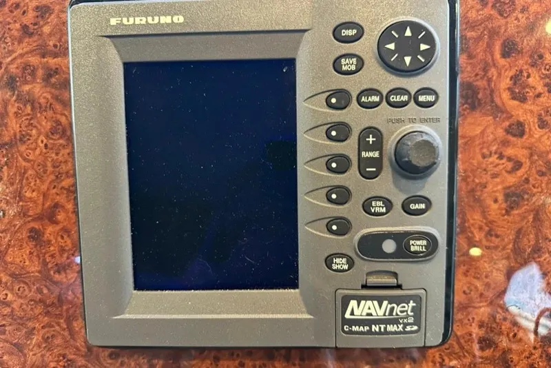 Slide: The Image of Furuno NAVnet VX2 marine navigation system on 1999 Bayliner 5788 Pilot House Motoryacht. - 63