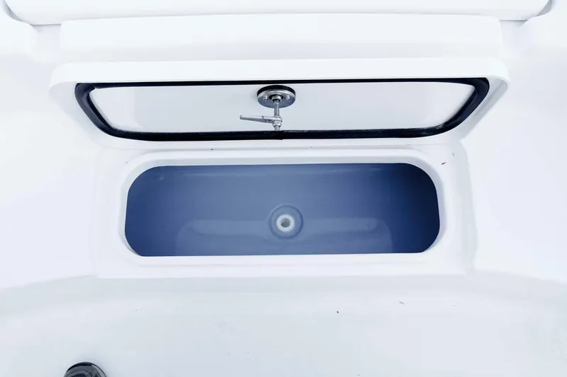 Slide: The Image of Livewell compartment on a 2026 Tidewater 2110 Bay Max boat. - 26