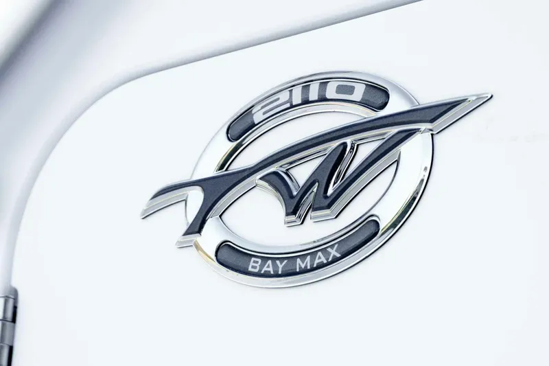 Slide: The Image of 2026 Tidewater 2110 Bay Max logo on a sleek white surface. - 40