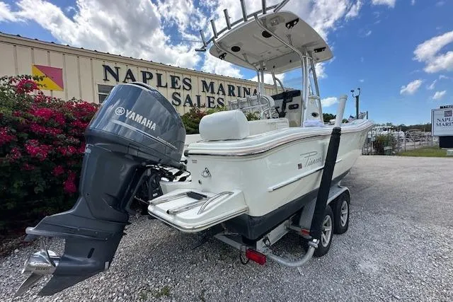 Slide: The Image of 2014 Pioneer 222 Sportfish boat with Yamaha engine at Naples Marina Sales. - 23